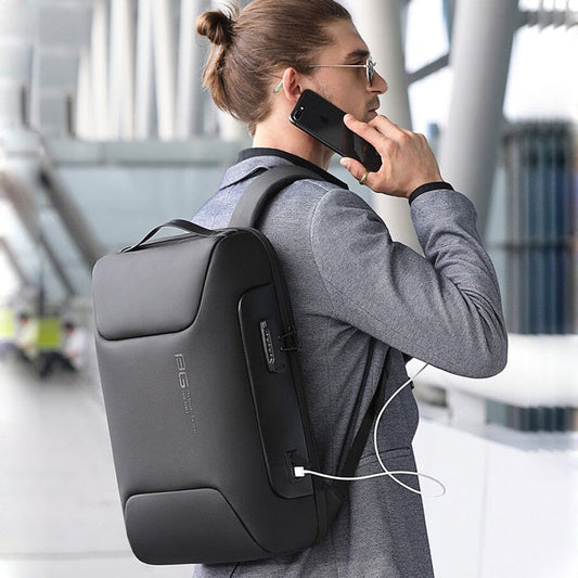 Luxxy Executive Backpack – 15” Laptop, Waterproof, USB Port and TSA Lock