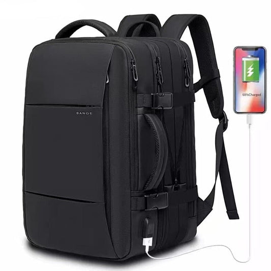 Premiere Travel Backpack – 17” Laptop, Expandable, Waterproof and USB Port