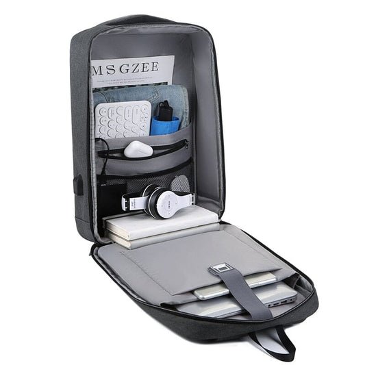 Gzan Executive Backpack – 15” Laptop, Waterproof, USB Port and TSA Lock